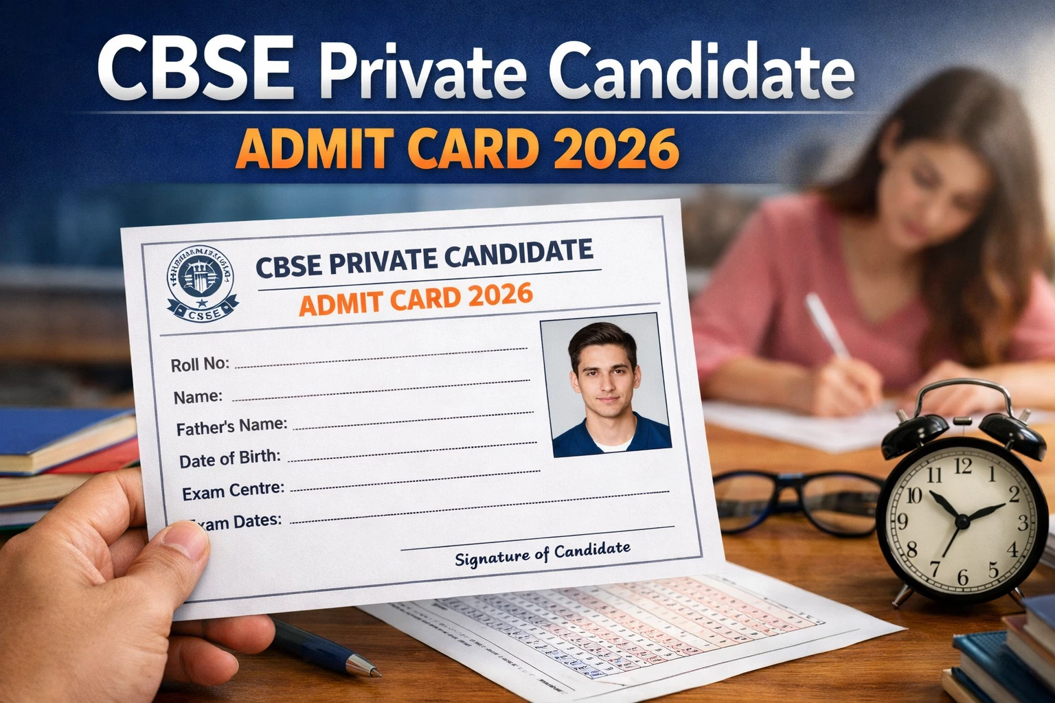 CBSE Private Candidate Admit Card 2026