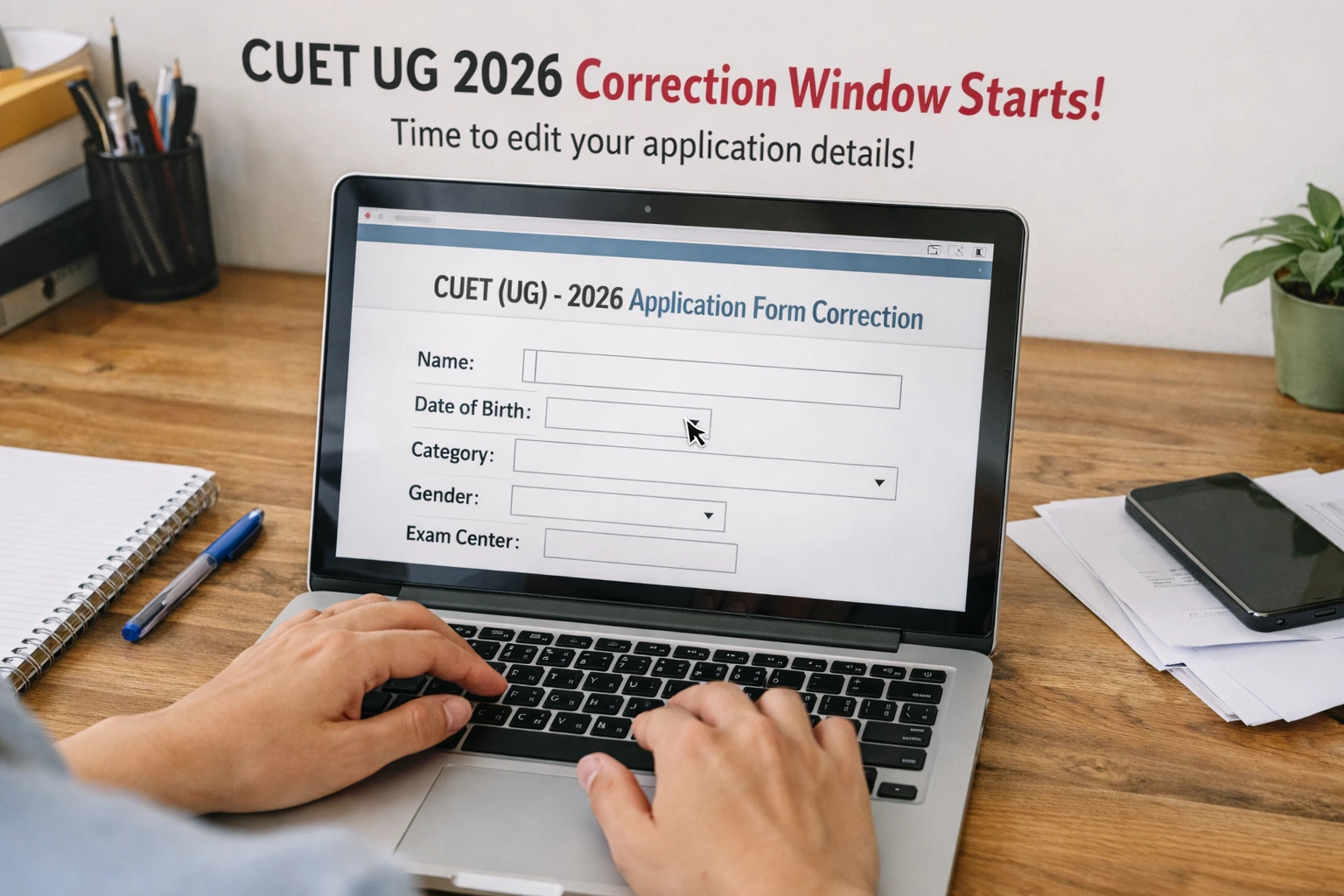 CUET UG 2026 Correction Window शुरू