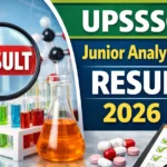 UPSSSC Junior Analyst Drug Result 2026
