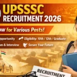 UPSSSC Recruitment 2026
