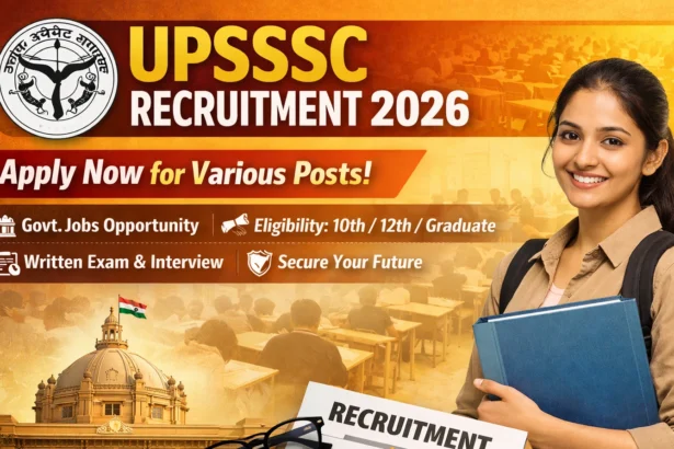 UPSSSC Recruitment 2026